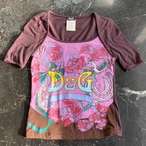 Vintage Purple Dolce & Gabbana Top